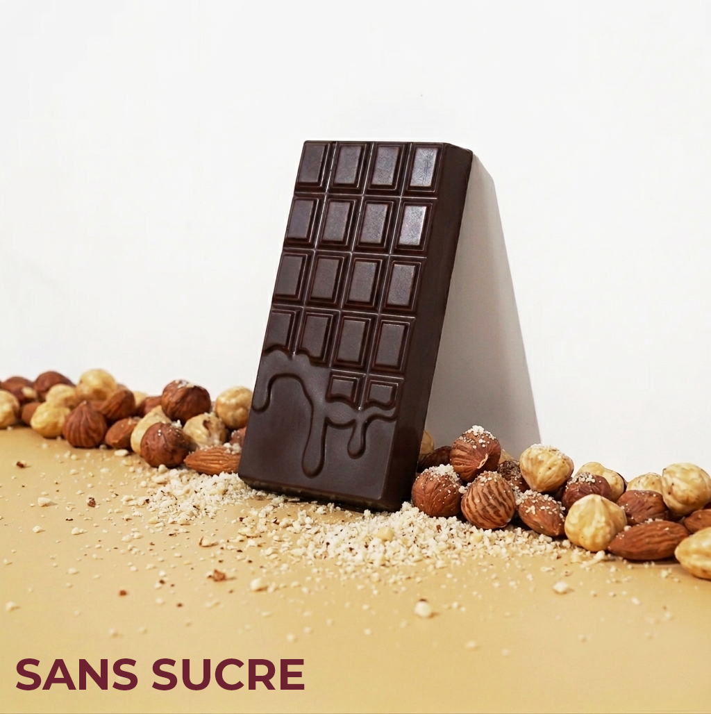 Tablette sans sucre noisette